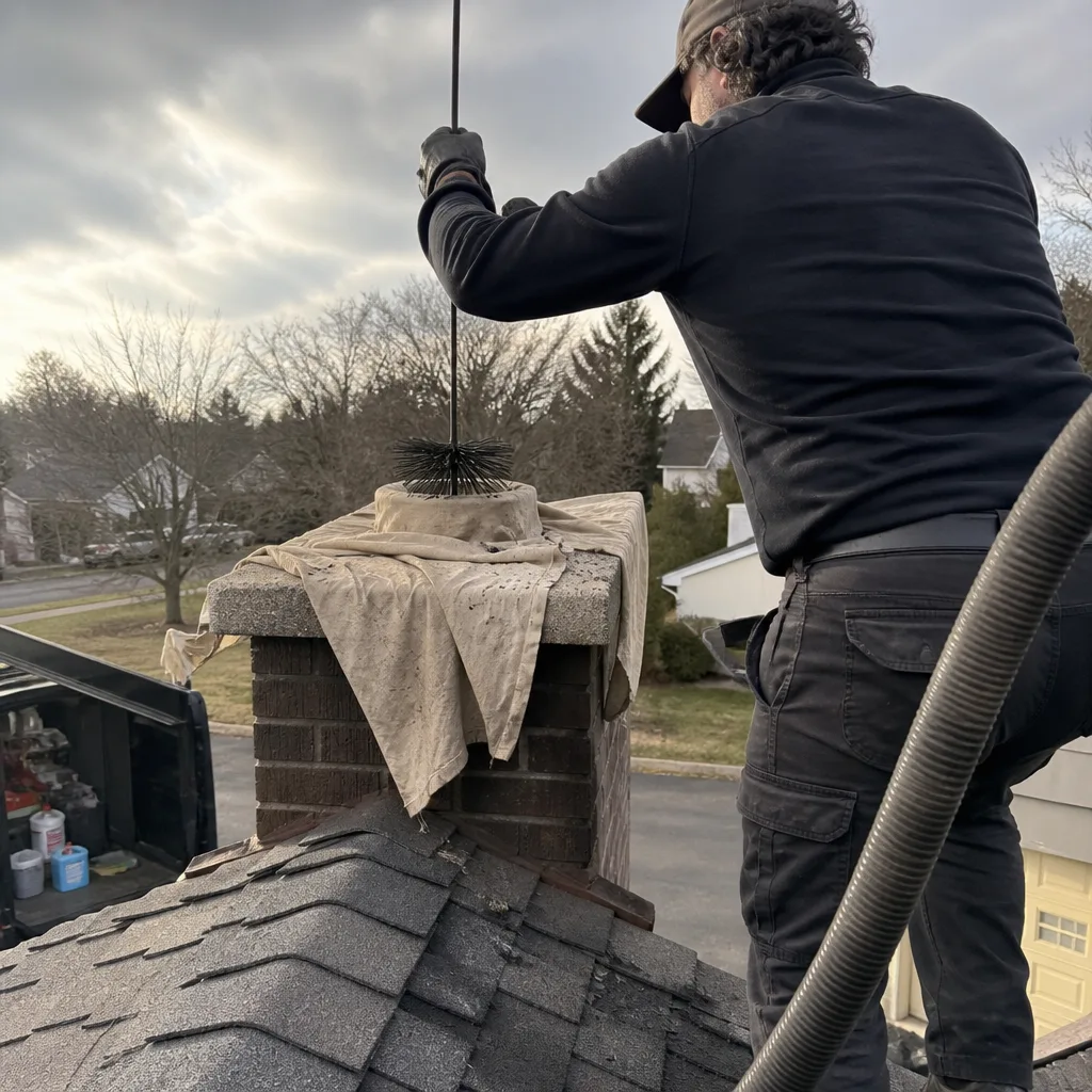 Complete Vent Line Cleaning from Dryer to Termination
